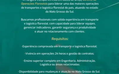 Gerente de Operações Florestais