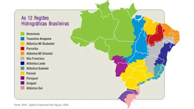 Importância do Cerrado para as regiões hidrográficas brasileiras.
