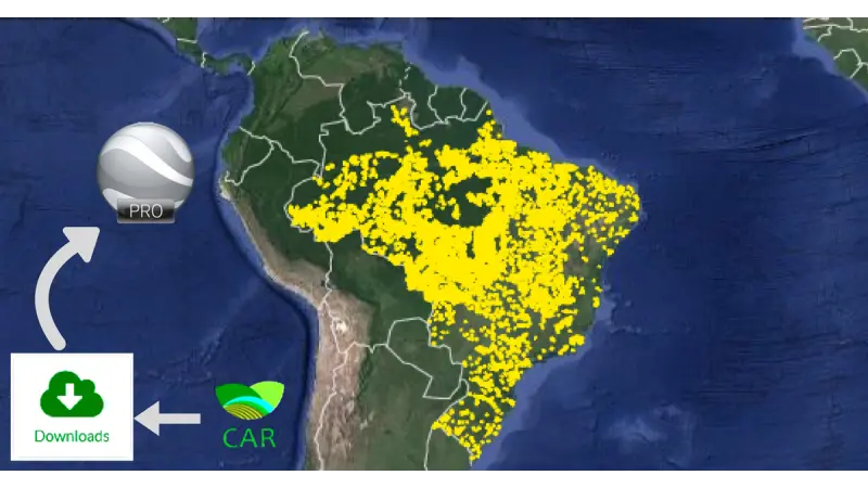 Tutorial: Baixar dados abertos do CAR para visualização no Google Earth