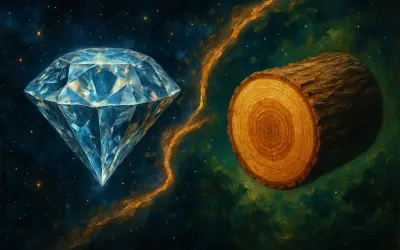 Chuva de diamantes e a raridade cósmica da madeira: o valor da vida no universo