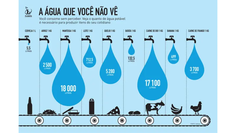 O que é a "Água Virtual"?