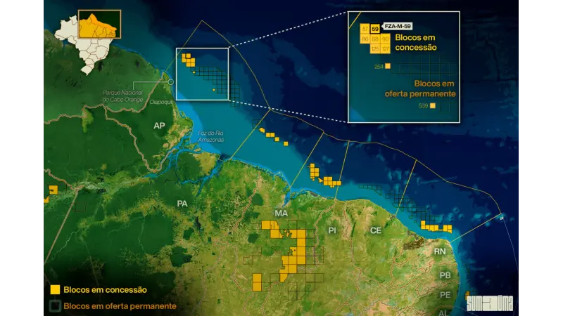 Exploração de petróleo e a foz da bacia do Amazonas