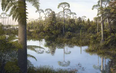 Floresta fóssil revela oásis em meio ao deserto do Permiano