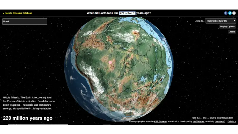 "Google Earth" máquina do tempo. Veja como era sua cidade há 750 milhões de anos atrás