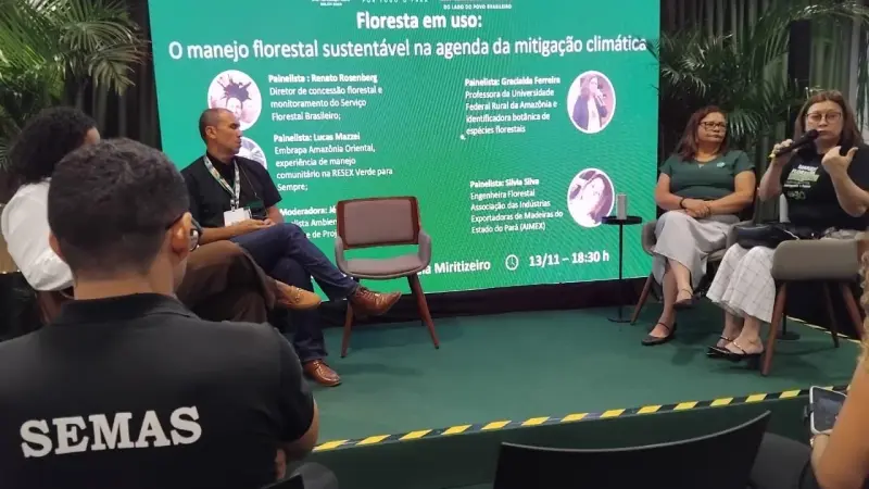 Manejo florestal é destaque em painel com participação da Aimex na COP30