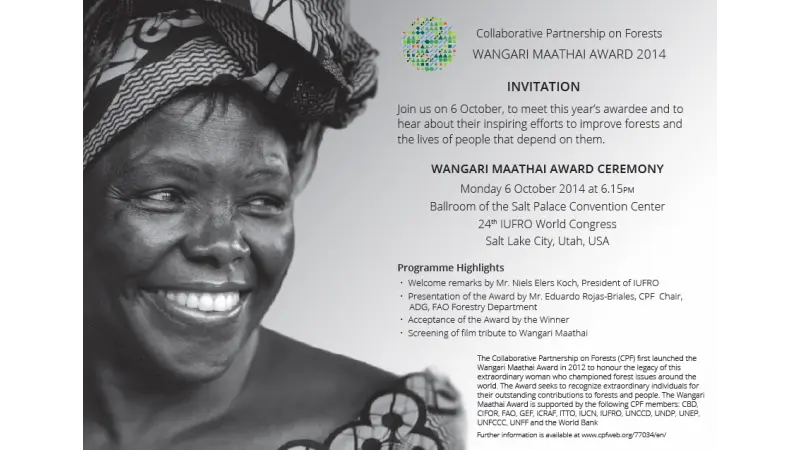 Prêmio Wangari Maathai 2014