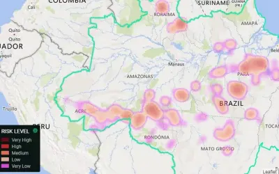 Previsão de desmatamento de 2.714 km² na Amazônia nos próximos meses