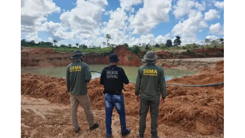 Sema multa áreas de desmatamento ilegal e garimpo em R$ 6,1 milhões em MT
